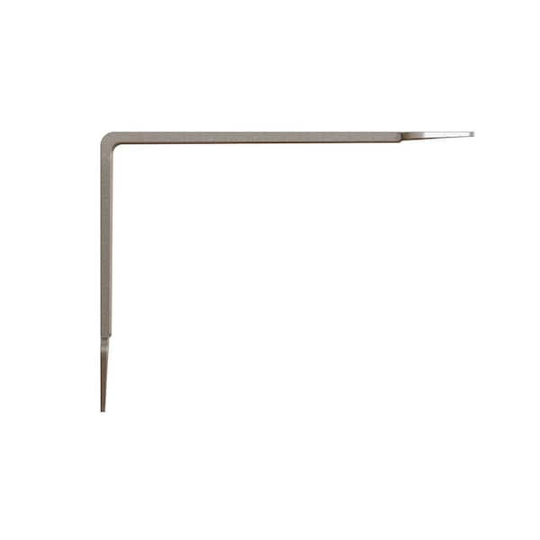 Heartland Steel 10 in. D x 1.50 in. W x 7.50 in. H Anthracite 50 lbs. Decorative Shelf Bracket