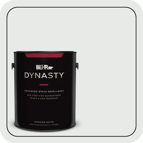 BEHR DYNASTY 1 gal. #BL-W08 Frothy Surf Matte Interior Stain-Blocking Paint & Primer