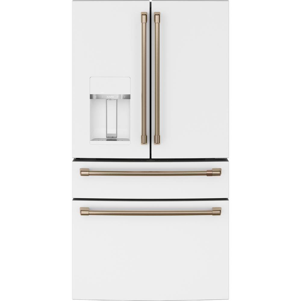 Matte White 36" Smart French Door Refrigerator with Ice Maker