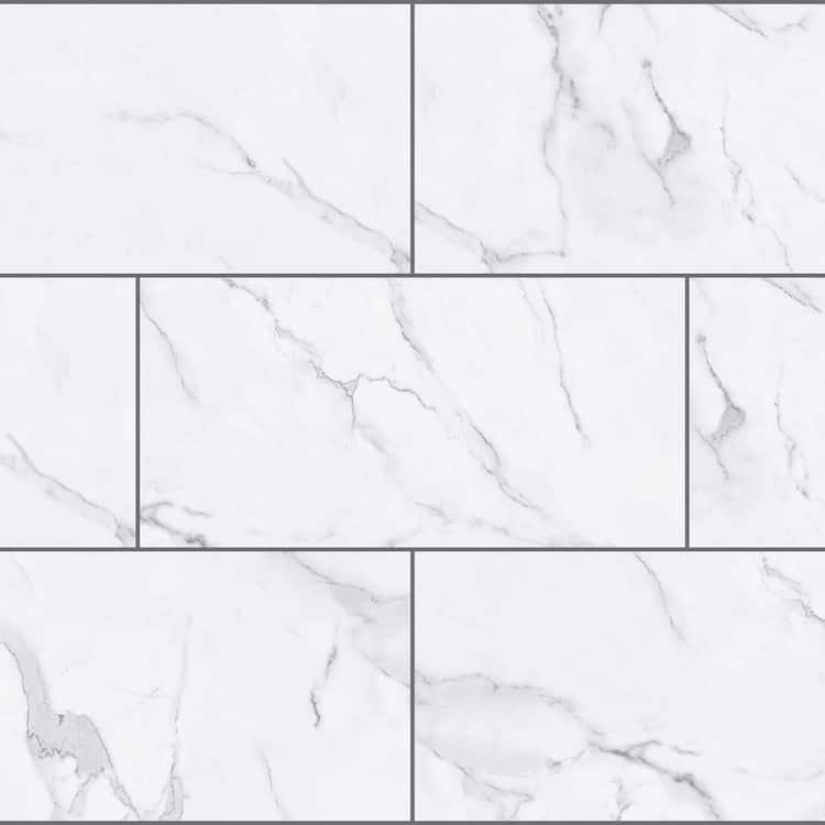 Lifeproof Brookfield Marble 22 MIL x 11.9 in. W x 23.8 in. L Click Lock Waterproof Vinyl Tile Flooring (17.7 sqft/case)