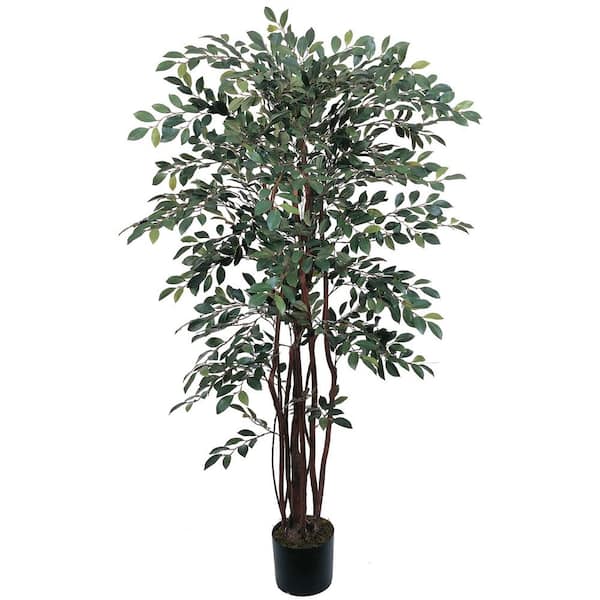 Nearly Natural 4 ft. Artificial Ruscus Silk Tree