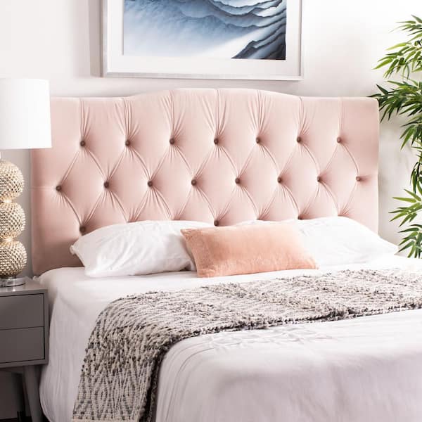 SAFAVIEH Axel Pink Queen Upholstered Headboard