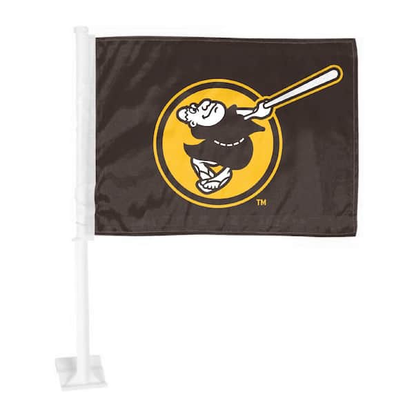 FANMATS MLB - San Diego Padres Car Flag Large 1-Piece 11 in. x 14 in.