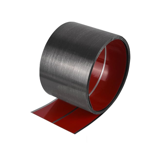 117.6-in W x 3.9-in D x 0.1-in H in Black Toe Kick, Peel and Stick Baseboard for Kitchen Cabinets Cupboard