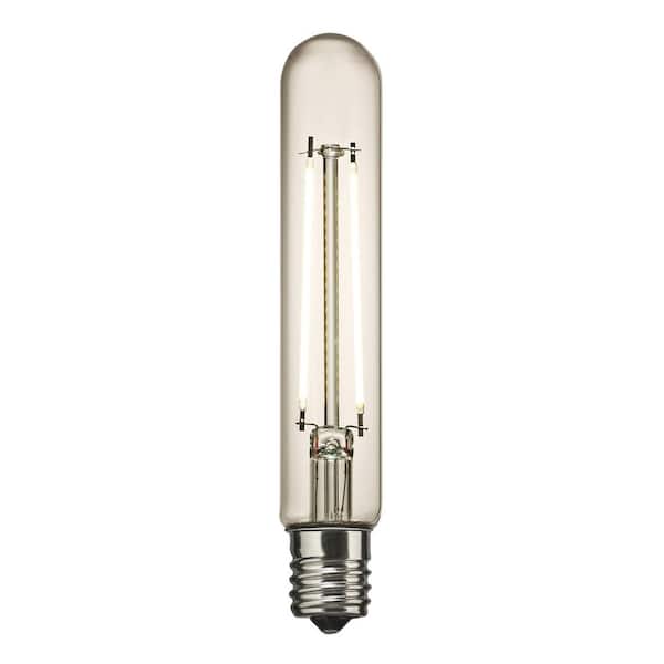 4-Watt Equivalent T6.5 Shape E17 Base Dimmable Clear LED Light Bulb 2700K Soft White (1-Pack)