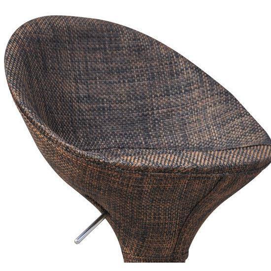 Island Breeze Rattan Wicker Adjustable Swivel Bar Stool - Set of 2