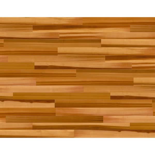Modern Steel 9 ft x 7 ft 18.4 R-Value Insulated Wood Look Plank Cedar Garage Door without Windows