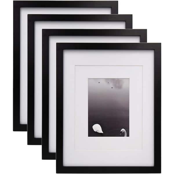 Cubilan 11 in. x 14 in. Black Picture Frames (Set of 4)