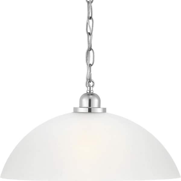 Classic 1-Light Polished Chrome Pendant