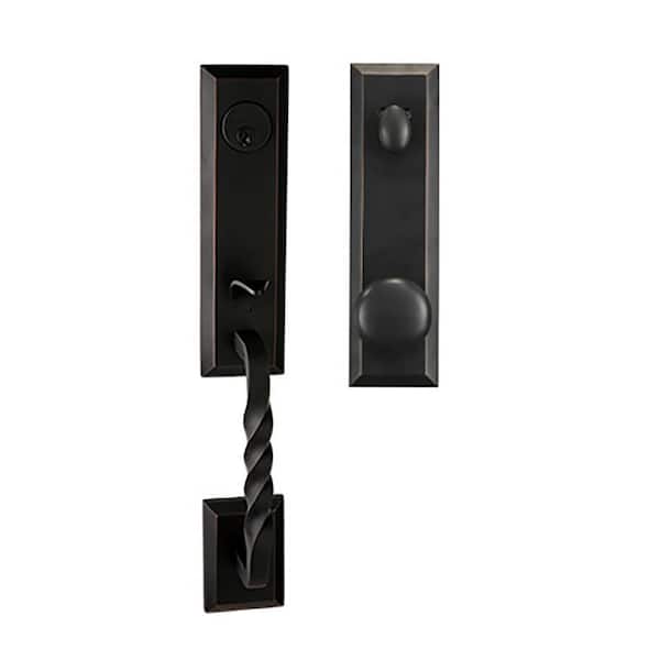 DELANEY HARDWARE Bravura 915 Jacksonville Door Knob Handleset in Oil