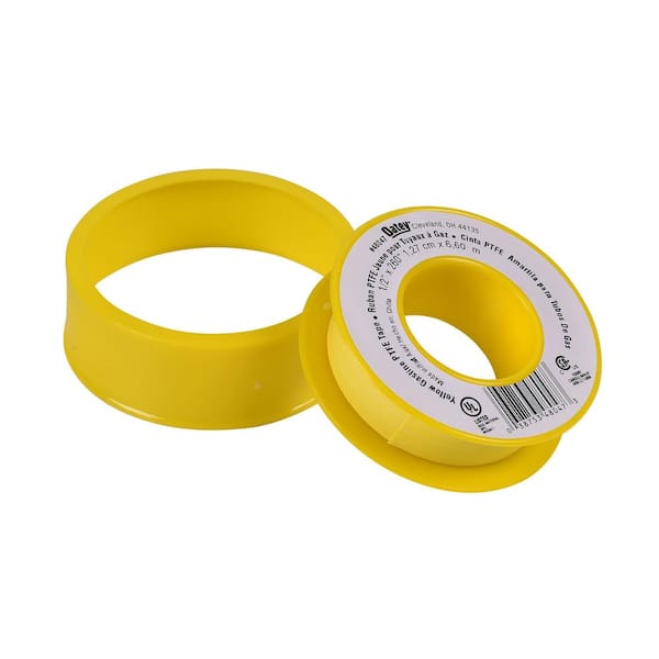 1/2 in. x 260 in. Yellow Thread Sealing PTFE Plumber's Tape (2-Pack)