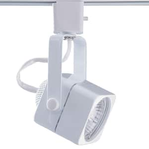 Series 15 Line-Voltage GU-10 White Soft Square Track Lighting Fixture