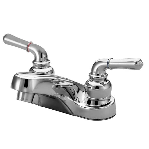 Kingston Brass KB491AC Magellan Double-Handle 4" Centerset Bar Faucet Polished Chrome