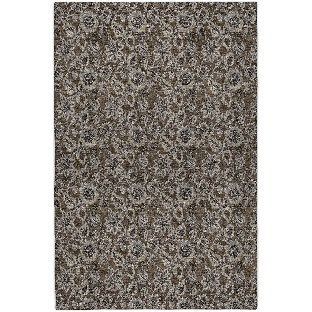 Dream Shag Premium Machine Washable Abstract ADS661 Chocolate 10 ft. x 14 ft. Area Rug price history on PriceWatchPro