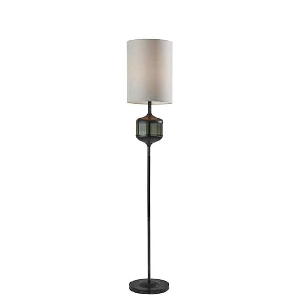 Adesso Marina 61.25 in. Black Floor Lamp