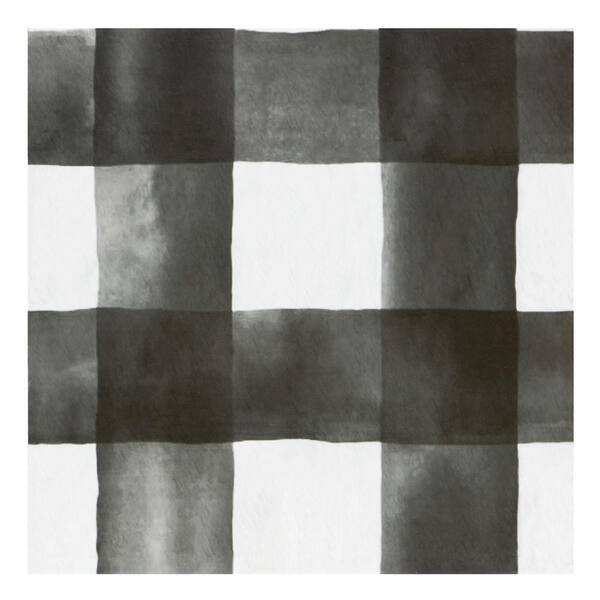 ACHIM Sterling Black and White Checkered 12 in. x 12 in. Peel and