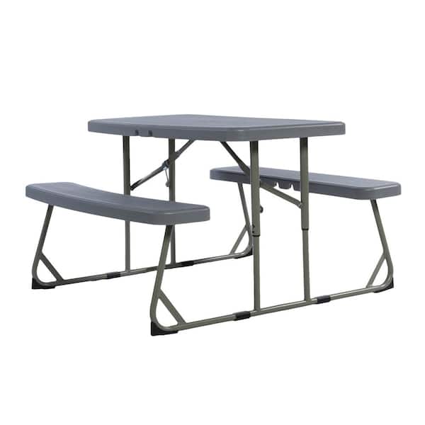 Gray Picnic Table