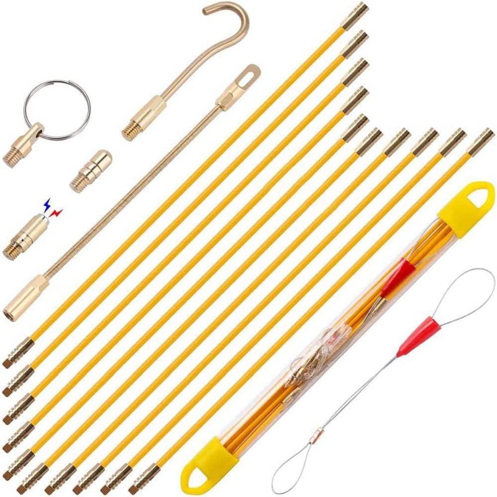 33 ft. Fiberglass Electrical Wire Cable Pulling Fish Tape Kit with 5 Attachments in Carrying Case price history on PriceWatchPro