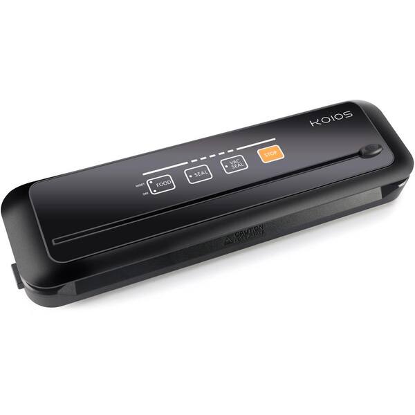 JEREMY CASS Black Food Vacuum Sealer with Built-in Cutter Design