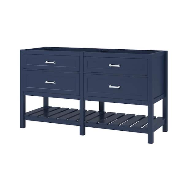 CRAFT + MAIN Lawson 60 in. W x 21-1/2 in. D x 34 in. H Bath Vanity Cabinet without Top in Aegean Blue