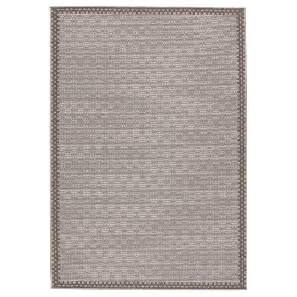 VIBE BY JAIPUR LIVING Tiare Gray/Taupe 5 ft. 3 in. x 7 ft. 6 in. Coastal Indoor/Outdoor Area Rug