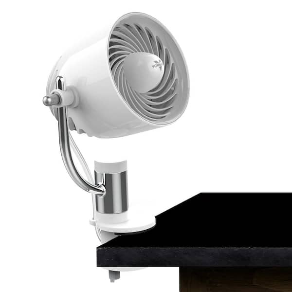 Vornado Pivot Clip 4 in. Personal Fan Air Circulator with Multi-Surface Mount in Ice