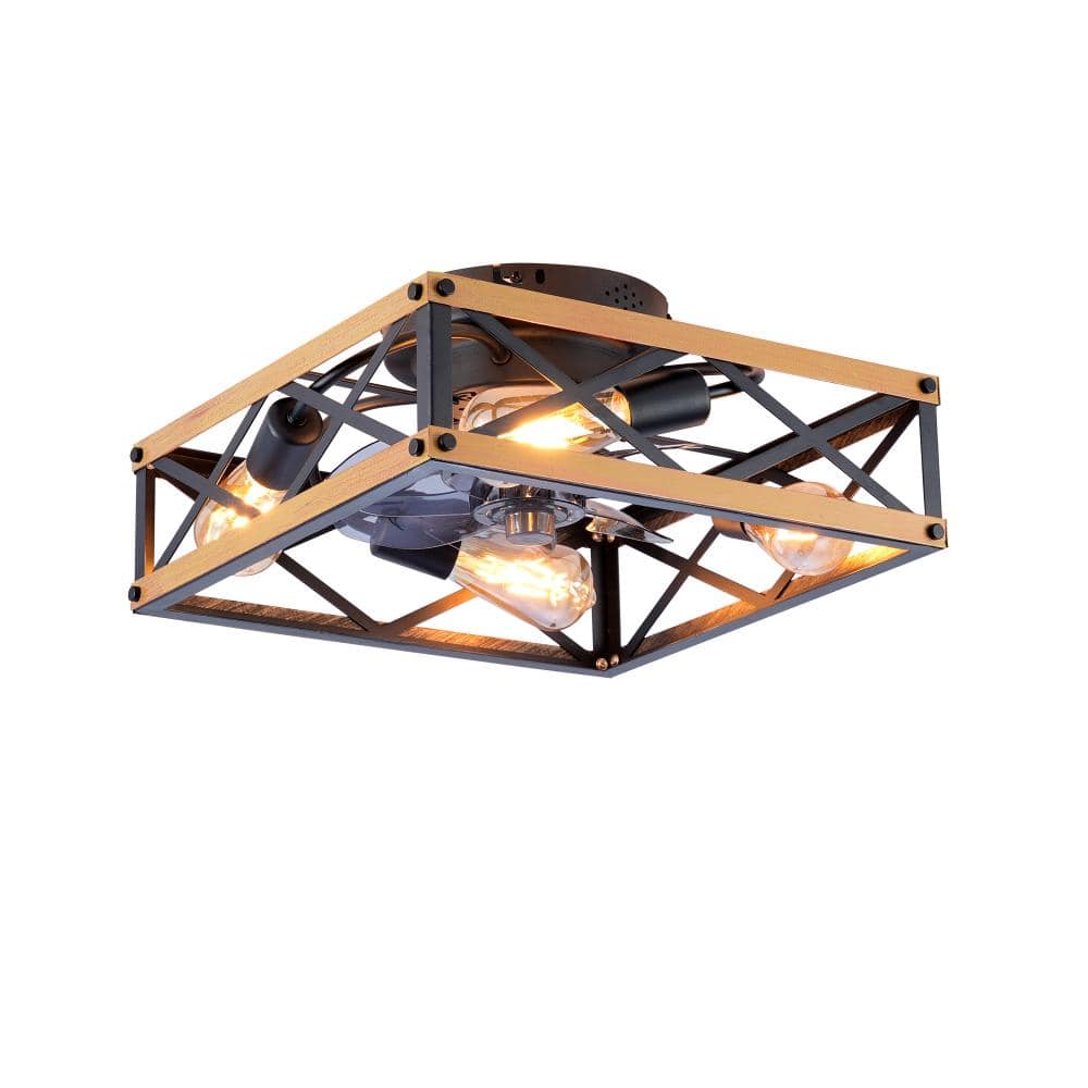 22.6 Inch 7 Blades Flush Mount Ceiling Fan with Light and Remote Control,Reversible DC Motor price history on PriceWatchPro