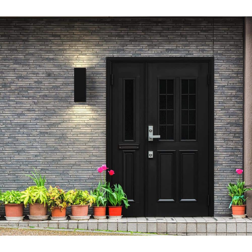 Progress Lighting 18" Black Porcelain Outdoor Wall Sconce