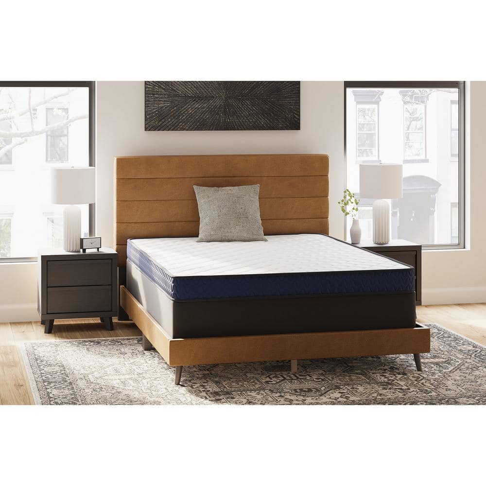 White Twin Size Firm Foam Mattress with Quilted Cover
