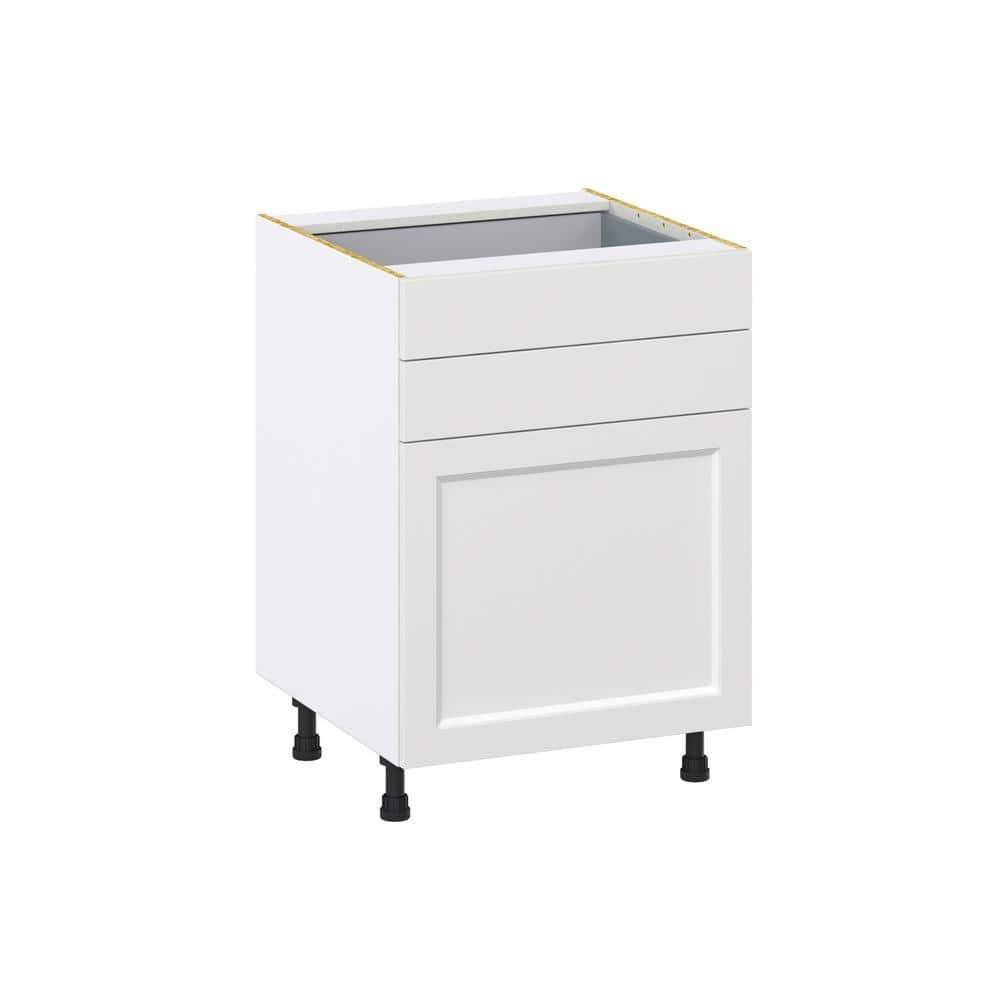 J COLLECTION Alton 24 in. W x 24 in. D x 34.5 in. H Painted White ...