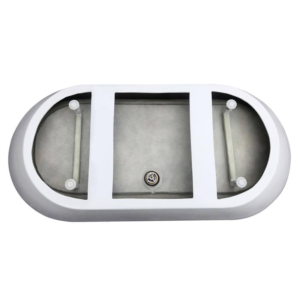 Brooklyn 67'' White Acrylic Freestanding Soaking Bathtub