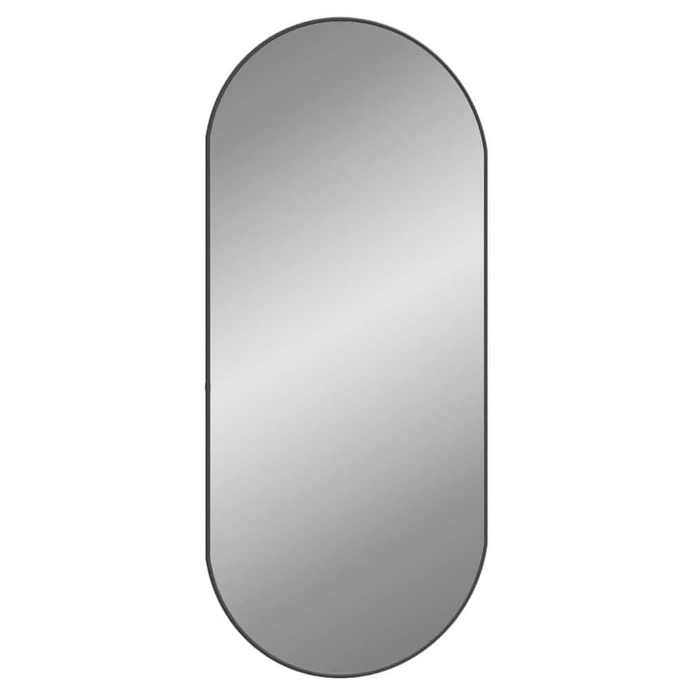 "18"" x 40"" Bathroom Mirror with PVC Framed Black Oval Wall Mount Modern Vanity Mirror for Entryway Living Room Bedroom" price history on PriceWatchPro