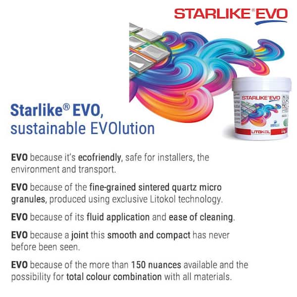 Glamour Collection 310 Azzurro Polvere Starlike EVO Epoxy Grout Glamour Collection 310 Azzurro Polvere Starlike EVO Epoxy Grout