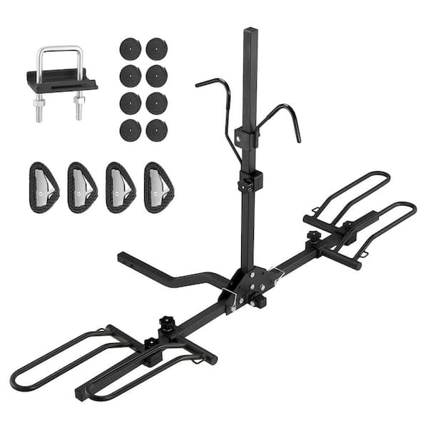 VEVOR 2-Bike Hitch Bike Rack 80 lbs. Max Weight Rack Hitch Mount Folding Carrier Car for Truck SUV 1.25 in./2 in. Receiver
