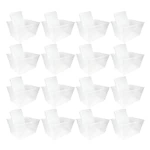 Lidded 56 Qt. Clear Bin Home Storage Box Tote Container (16-Pack)