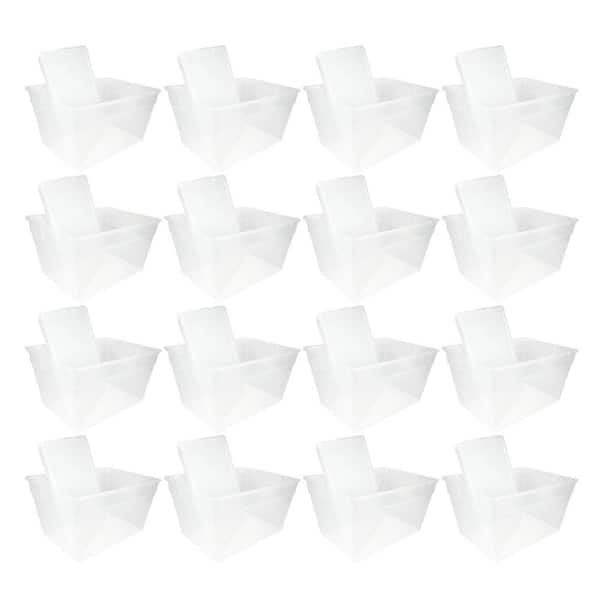 Sterilite Lidded 56 Qt. Clear Bin Home Storage Box Tote Container (16-Pack)
