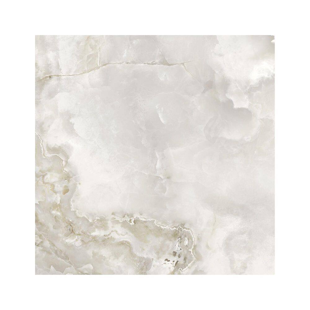 Italian Onyx 6 in. x 6 in. x 8mm Marble Look Porcelain Floor and Wall Tile White-Sample price history on PriceWatchPro