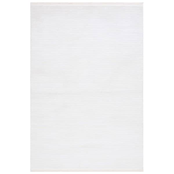 SAFAVIEH Whisper 5 ft. x 8 ft. Ivory/Ivory Marle Striped Area Rug