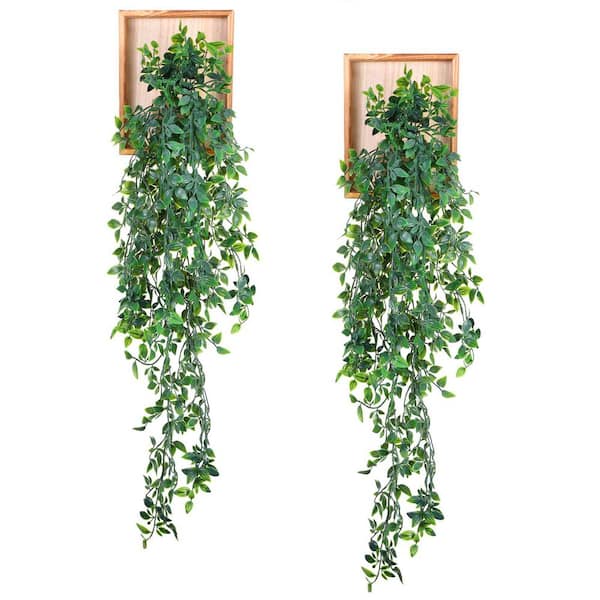 1.42 in. H Artificial Mandala Vine Hanging Plants Green Greenery