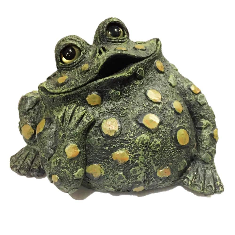 HOMESTYLES 14 in. W. Toad Hollow X-Large Toad Dreamer Whimsical Home ...