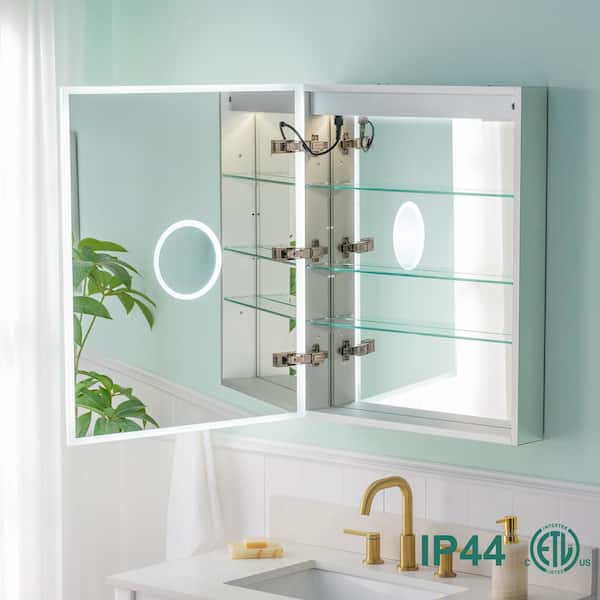 WELLFOR 24 in. W x 30 in. H Rectangular Aluminum Recessed
