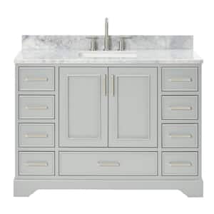Twin Star Home 48 in. W x 20 in. D Bathroom Vanity Cabinet in White ...