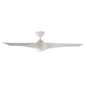 Twirl 58 in. 3000K Integrated LED Indoor/Outdoor Graphite Weathered Wood Smart Ceiling Fan with Light Kit and Remote