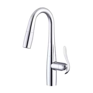 Selene 1-Handle with 1.75 GPM Pull-Down Deck Mount Prep Faucet in Chrome