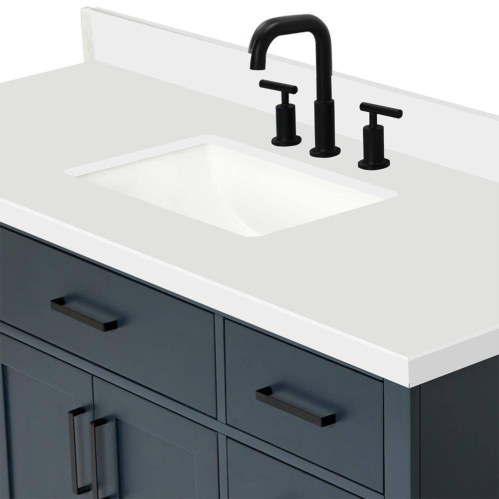 Midnight Blue 55" Freestanding Single Basin Vanity Set