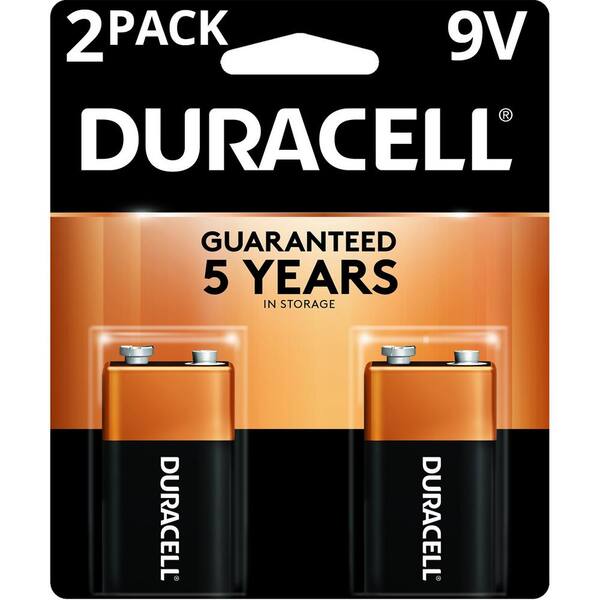 Duracell Coppertop Alkaline 9-Volt Battery (2-Pack)