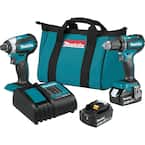 18-Volt LXT Lithium-ion Brushless Cordless 2-Piece Combo Kit 3.0Ah Driver-Drill/ Impact Driver