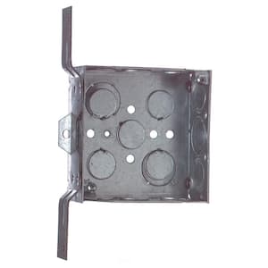 4 in. Square Metal Box with Bracket