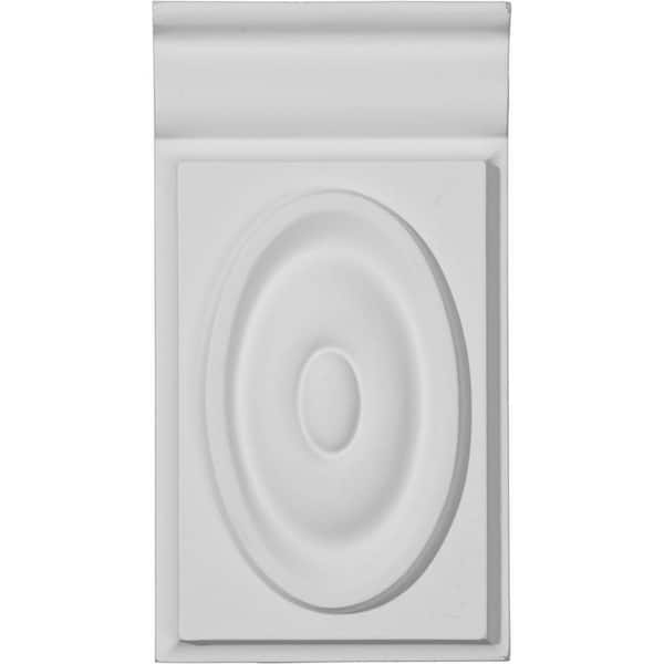 Ekena Millwork 3-3/4 in. x 1-1/8 in. x 7 in. Giana Plinth Block