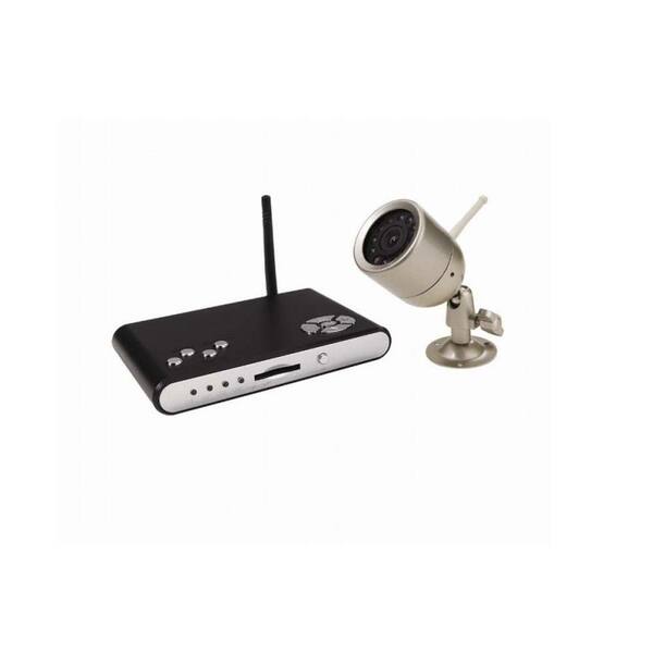 First Alert 4 CH 2GB SD Card Surveillance System with (1) 380 TVL Indoor/Outdoor Wireless Camera